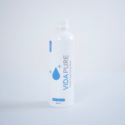 VidaPure | Hand Cleansing Mist | 100 PPM | 500 ml | Hypochlorous Acid | Alcohol Free | Fragrance Free | Non Toxic | Powered by H2autO™ - U.S. Patented Technology