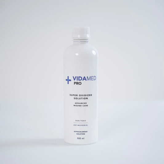 VidaMed Pro | Advanced Wound Care | 500 ml | Super Oxidized Solution | Hypochlorous Acid | Powered by H2autO™ - U.S. Patented Technology