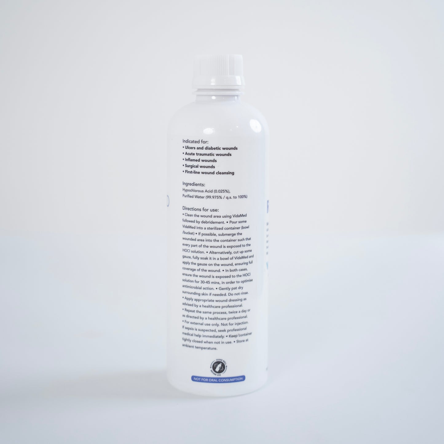 VidaMed | Wound Care | 500 ml | Super Oxidized Solution | Hypochlorous Acid | Powered by H2autO™ - U.S. Patented Technology