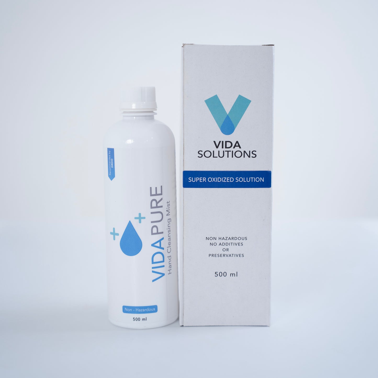 VidaPure | Hand Cleansing Mist | 100 PPM | 500 ml | Hypochlorous Acid | Alcohol Free | Fragrance Free | Non Toxic | Powered by H2autO™ - U.S. Patented Technology
