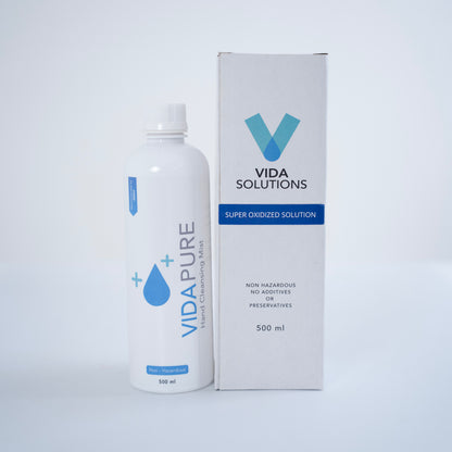 VidaPure | Hand Cleansing Mist | 100 PPM | 500 ml | Hypochlorous Acid | Alcohol Free | Fragrance Free | Non Toxic | Powered by H2autO™ - U.S. Patented Technology