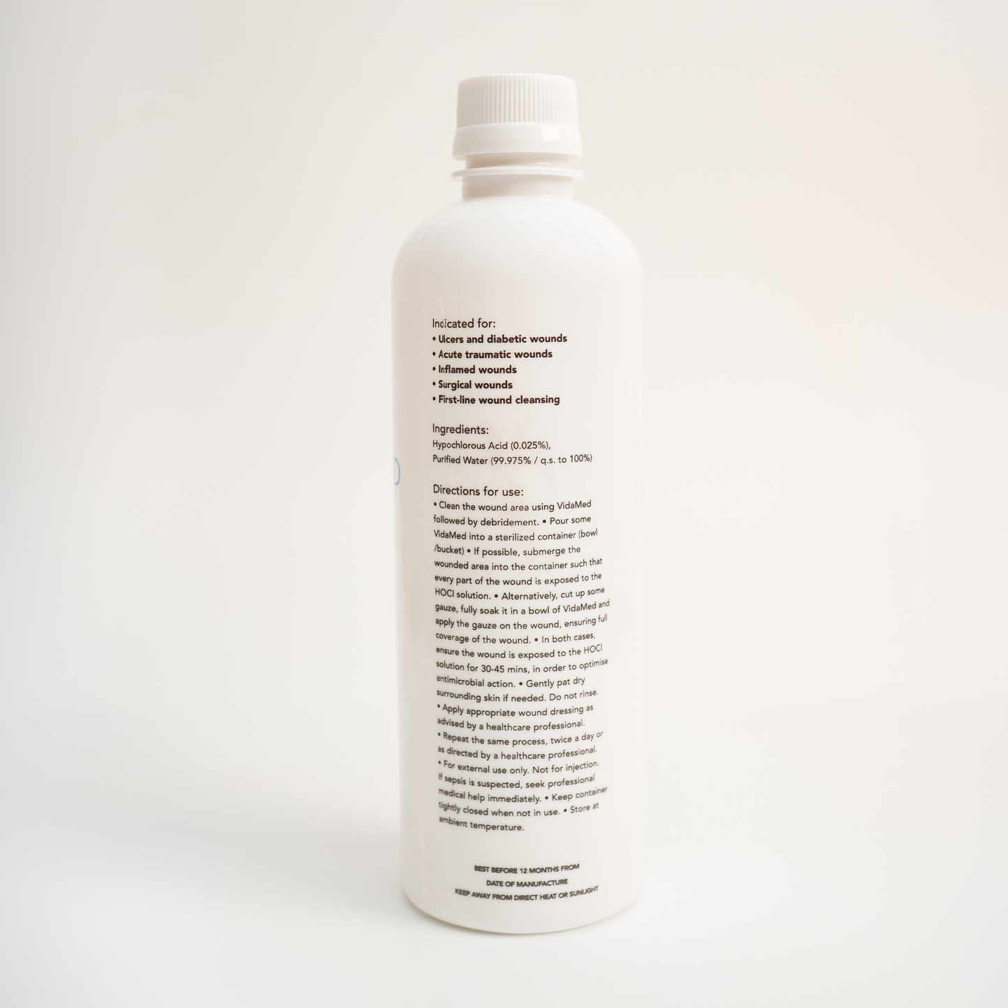 VidaMed | 500 ml | Super Oxidized Solution | Wound Care | Hypochlorous Acid