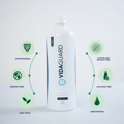 VidaGuard | Surface Cleaner | 1 Litre | Premium Multi-Surface Cleaner | Hypochlorous Acid | Non Toxic | Powered by H2autO™ - U.S. Patented Technology