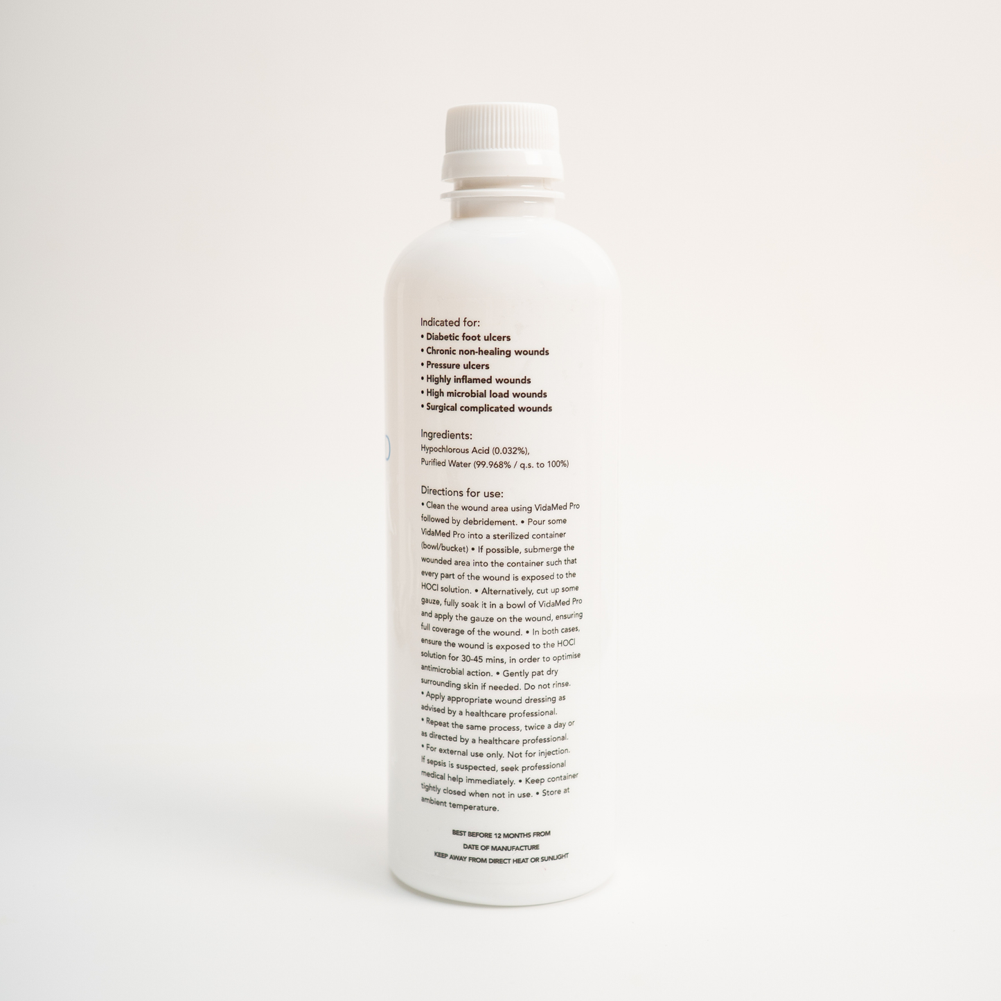 VidaMed Pro | 500 ml | Super Oxidized Solution | Advanced Wound Care | Hypochlorous Acid
