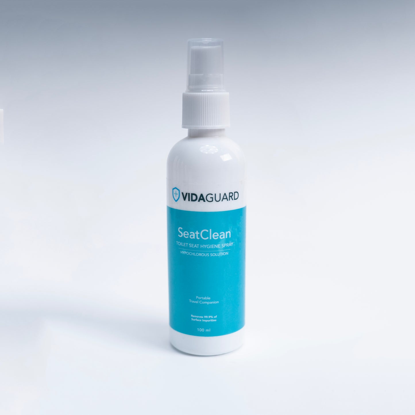 VidaGuard SeatClean | Toilet Seat Hygiene Spray | 300 PPM | 100 ml | Hypochlorous Acid | Non Toxic | Powered by H2autO™ - U.S. Patented Technology